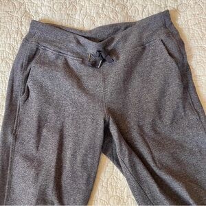 Lululemon athletica, gray/blue heathered joggers. Excellent condition. Size 12.